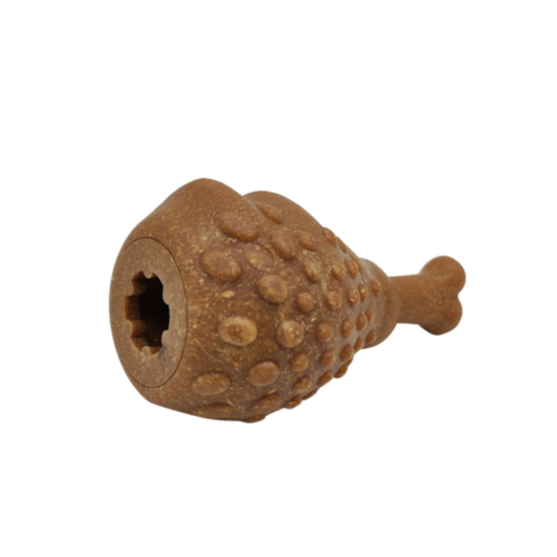 Mordedor Coxa de Frango Paha - Porta Petisco - Qualidade Premium - Envio Imediato - W12115