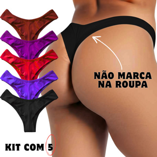 Kit 5 Calcinhas Fio Duplo Levanta Bumbum NÃO MARCA em Oferta na Shopee