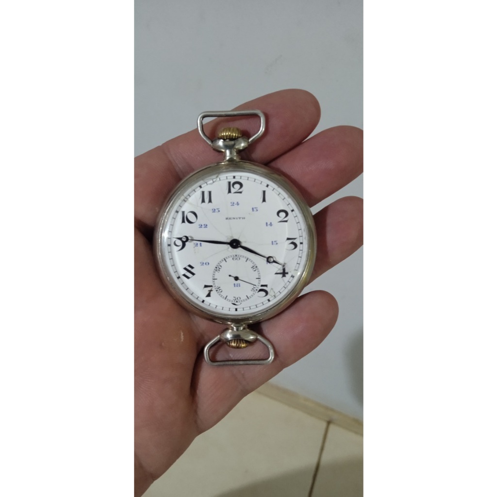 Relógio De Bolso  para  Aviador marca  Zenith 50 Mm Suiça - Raridade