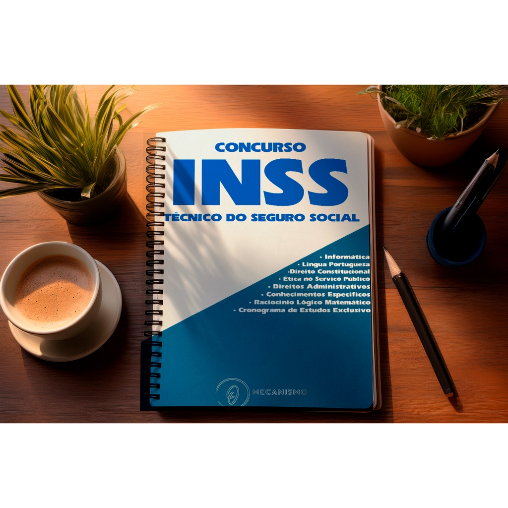 Apostila Impressa INSS 2026– Técnico do Seguro Social | Preparação Completa e Atualizada em Oferta na Shopee