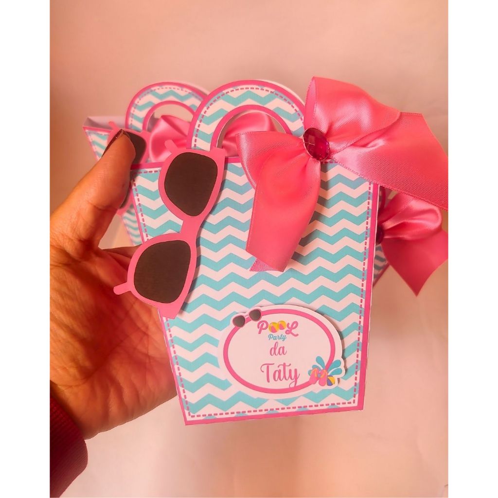 Kit Festa - Lembrancinha personalizados Mini Sacolinha/bolsinha tardezinha - Caixinhas personalizadas