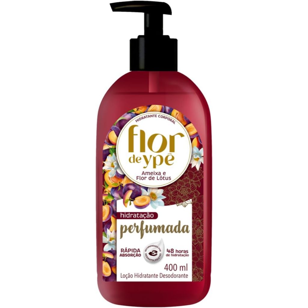 Hidratante Corporal Flor De Ypê Ameixa E Flor De Lótus Com 400ml