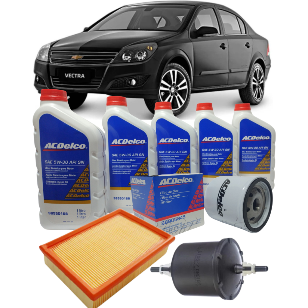 Kit Revisão 5w30 Sintético Original 98550168 GM+Filtro Óleo Combustível e Ar Vectra 2.0 2009 Á 2012 em Oferta na Shopee
