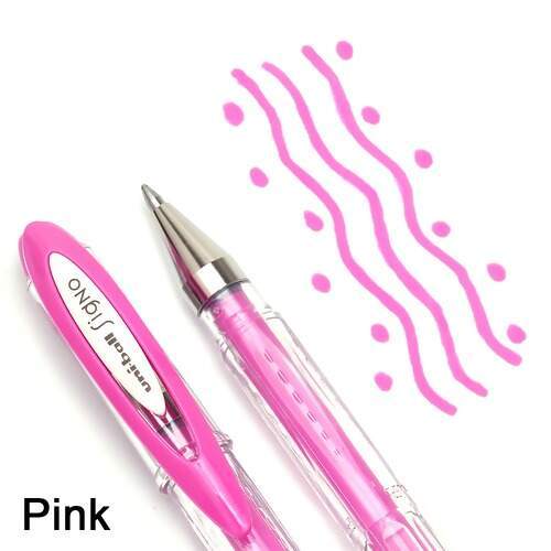 Caneta de Marcação Gel Rosa Para Sobrancelha Design E Marcação Signo Uni-Ball
