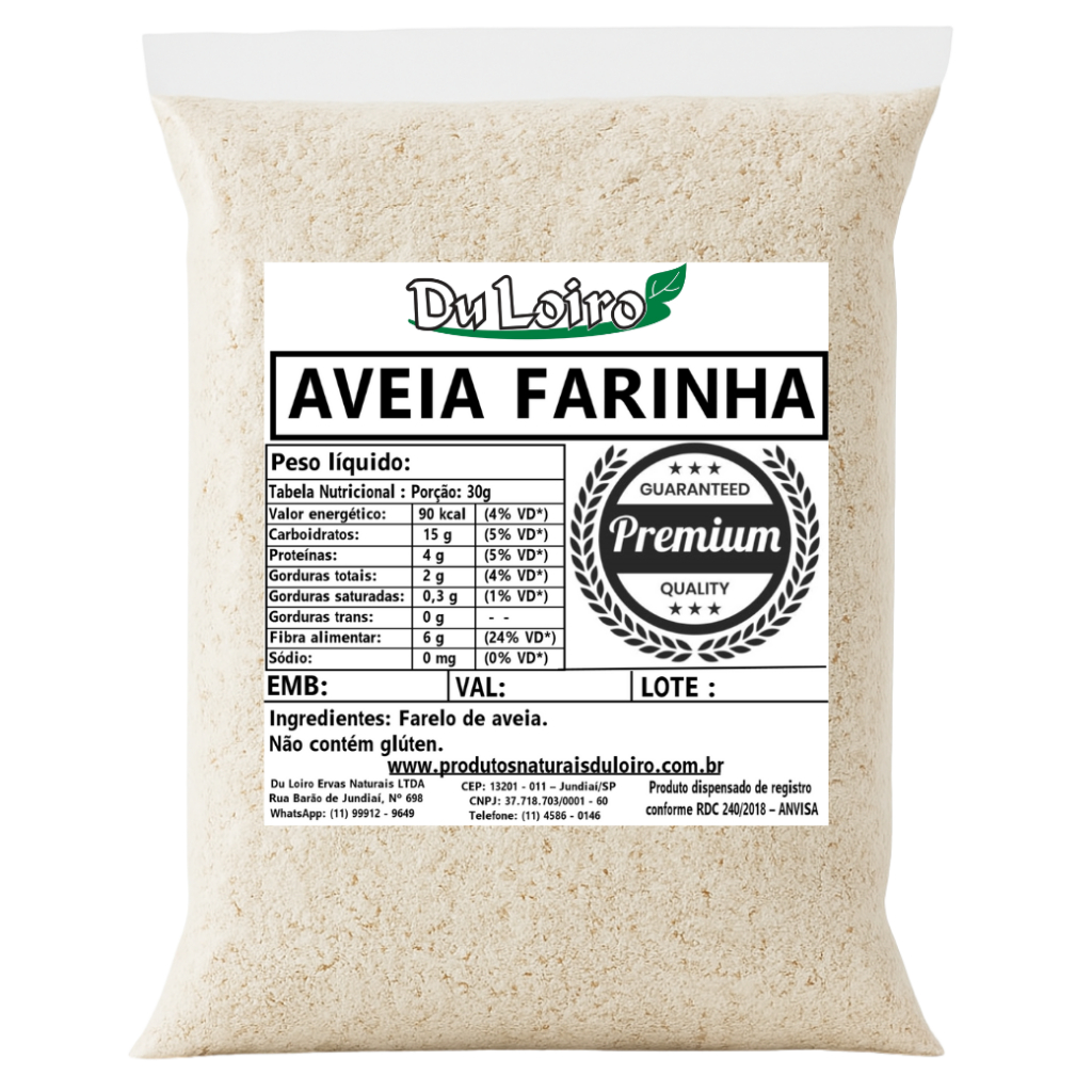 Farinha de Aveia 1kg, 500g e 250g – Integral, Natural e Versátil em Oferta na Shopee