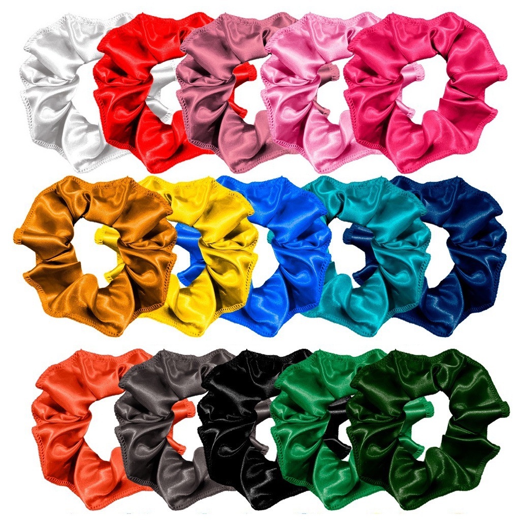 1 schunchie de cabelo feminino variado em Oferta na Shopee