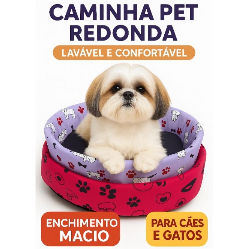 Cama  Caminha  Pet Para Cachorro Ou Gato Pequeno E Médio Porte   Lavável  e confortavel