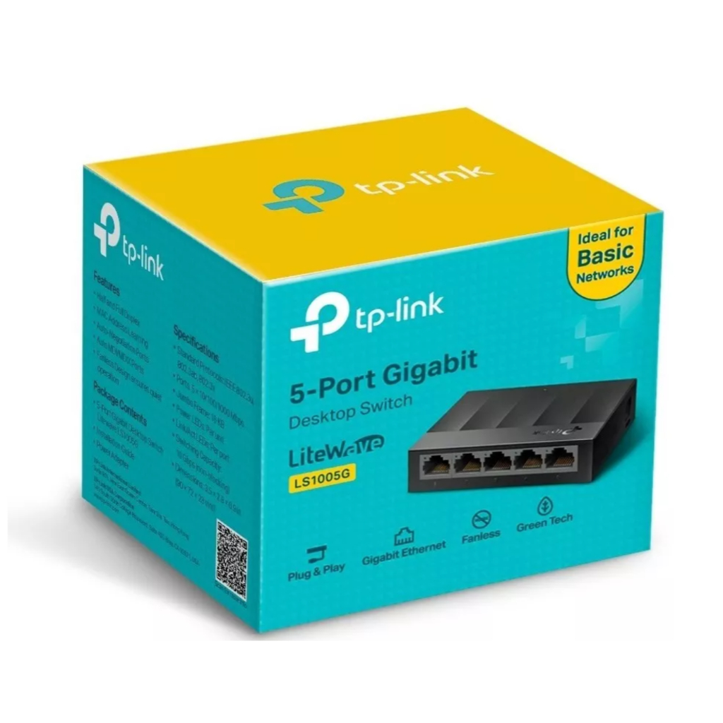Switch 5 Portas Gigabit Não Gerenciável Ls1005g Tp-link