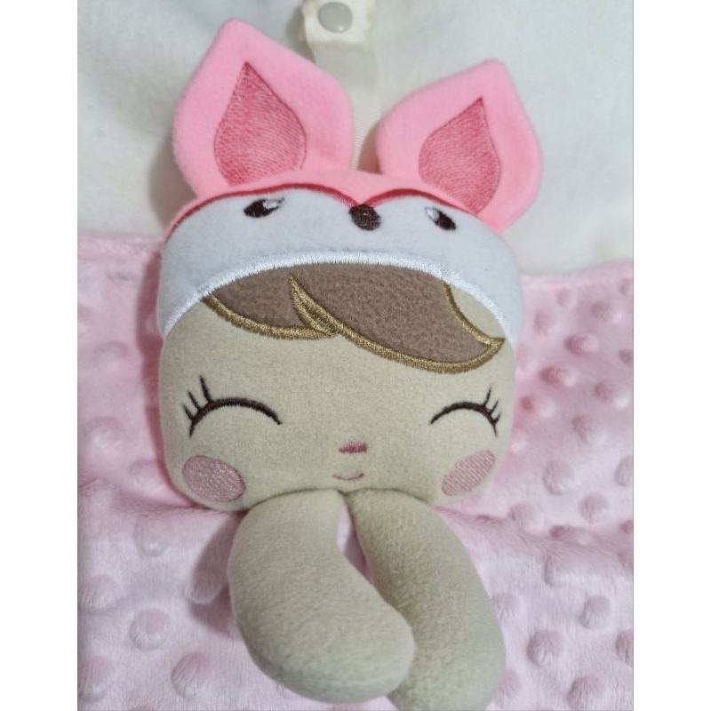 Naninha Mantinha metoo laço. Naninha COM PRENDEDOR DE CHUPETA boneca metoo. Naninha bailarina metoo. em Oferta na Shopee