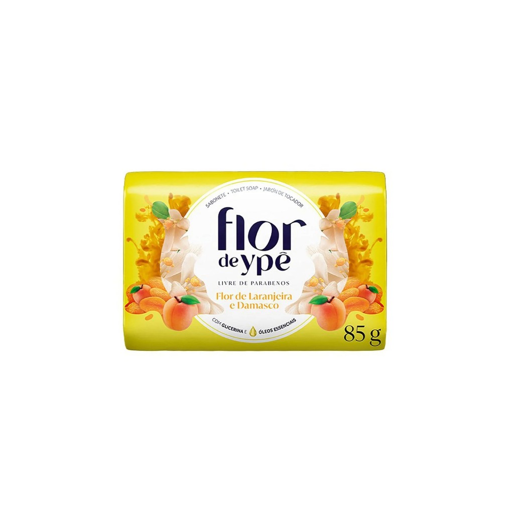 Sabonete Flor De Ypê Suave Laranjeira & Damasco 85g