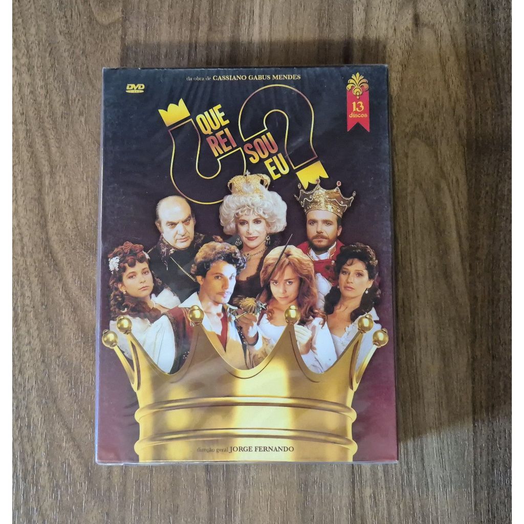 Box de DVD Que Rei Sou Eu - Lacrado de Época - 13 Discos
