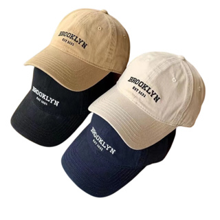 Boné Brooklyn Beisebol Retrô Bordado Unissex Algodão Regulagem Macio Estiloso em Oferta na Shopee