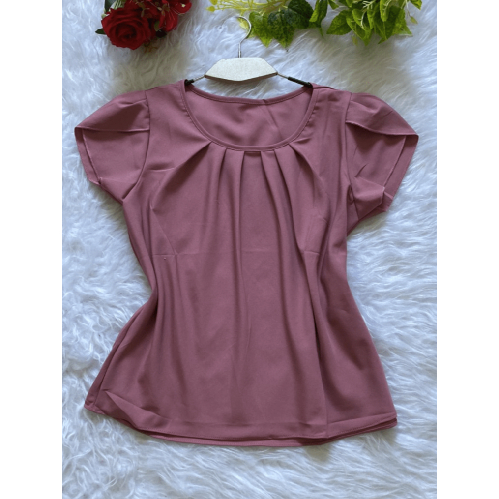 Blusa Feminina Elegante Lisa Básica Moda Verão PLUS SIZE