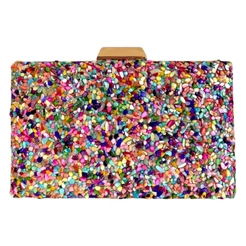 Bolsa Clutch Festa Pedras Coloridas Formaturas Casamentos Eventos