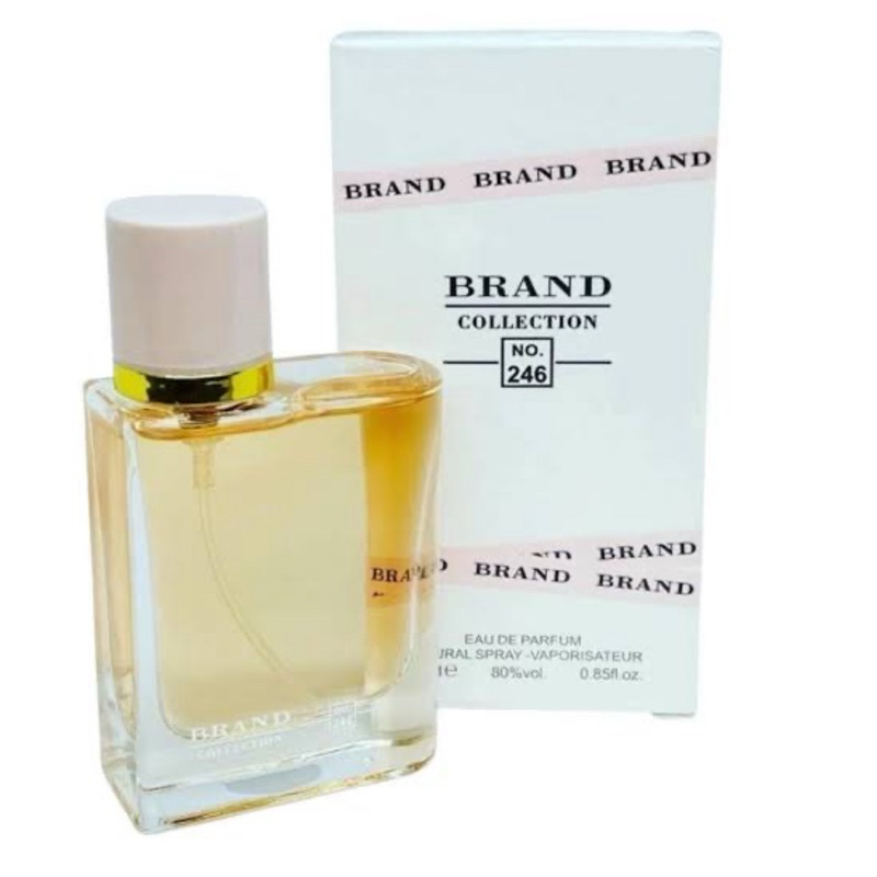 Perfume importado Brand Collection (246) um perfume frutal adocicado com notas elegantes