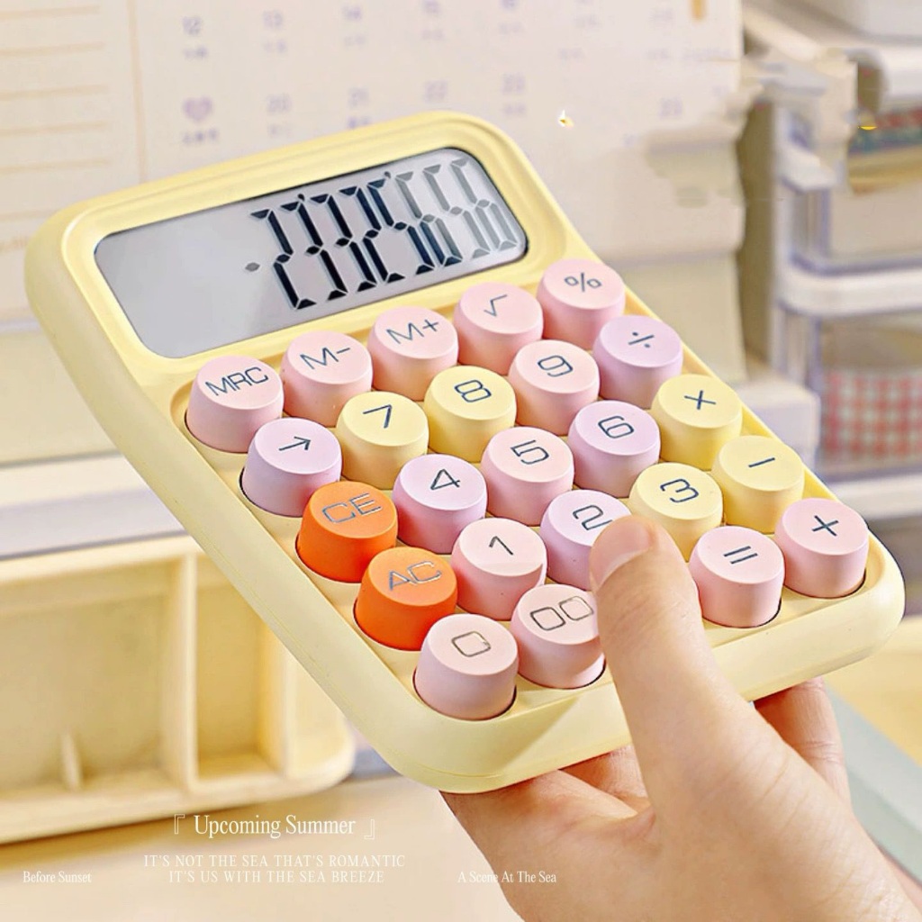Calculadora de Escritório Comercial Solar & Bateria de 12 Posições Teclado Mecânico — R$ 20,99 em Shopee