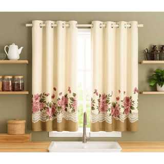 Cortina Oxford Goumert Rústica Para Cozinha Quarto Decoração 2,00 x 1,40 em Oferta na Shopee