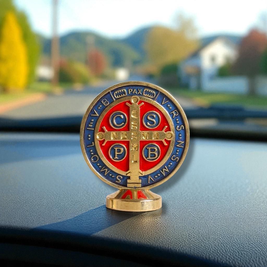 São Bento Para Carro  Ou Crucifixo, Medalha De Proteção em Oferta na Shopee