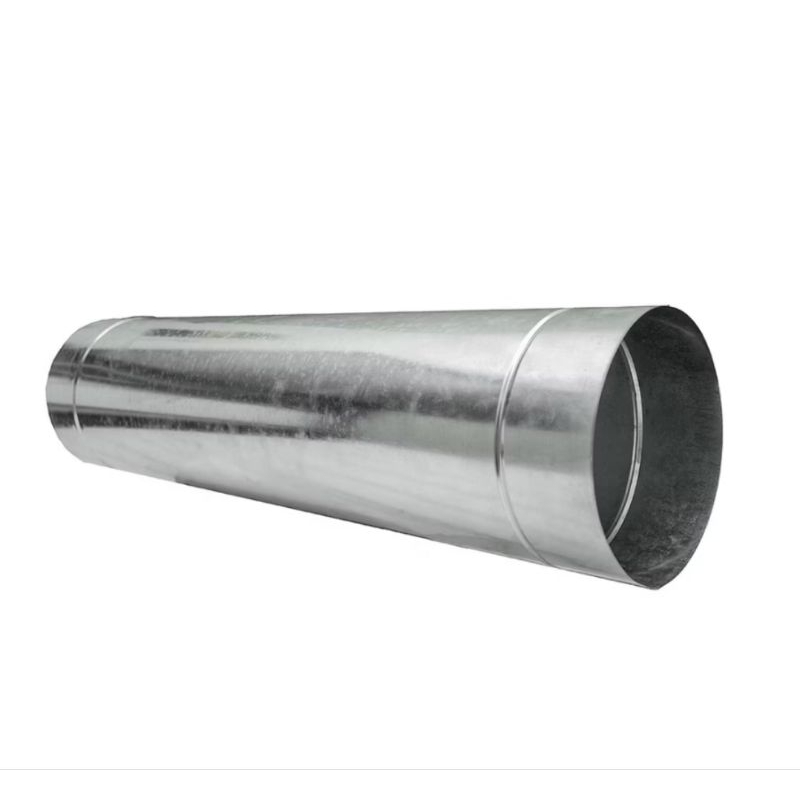 tubo cano duto aço com 300mm/30cm x 1 metro galvanizado exaustão