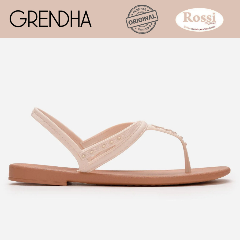 Sandália Feminina Musa Dia a Dia Grendha Chinelo Rasteirinha Original Casual Delicada. em Oferta na Shopee