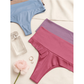 Kit 5 Calcinhas Modeladoras Cintura Alta Cós Duplo Fio Duplo Lisas Lingerie em Oferta na Shopee