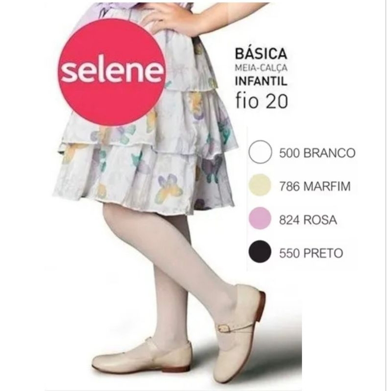 Meia-Calça Infantil Fio 20 Selene em Oferta na Shopee