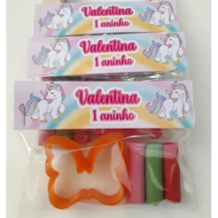 Kit Personalizado Festa Infantil Lembrancinha Massinha + Molde - Escolha o seu Tema