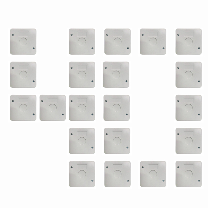 KIT 40 CAIXAS SOBREPOR PLASTICA ORGANIZADORA PARA CFTV CAMERAS em Oferta na Shopee