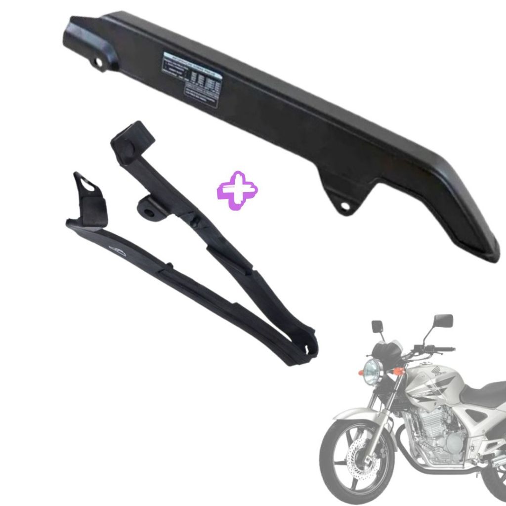 Capa Corrente + Guia TWISTER 01 A 08  Kit Protetor corrente + Deslizador da Corrente de transmissao em Oferta na Shopee