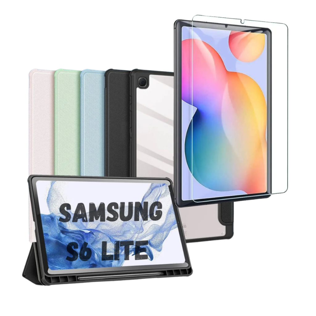 Capa e Película para Samsung Galaxy Tab S6 Lite Case Capinha em Oferta na Shopee
