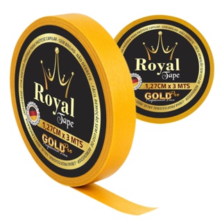 Fita Protese Capilar Royal Tape Gold Pro 1,27cm Adesiva Dupla Face 3mts Peruca Mega Hair Front Lace Premium Apliques em Oferta na Shopee
