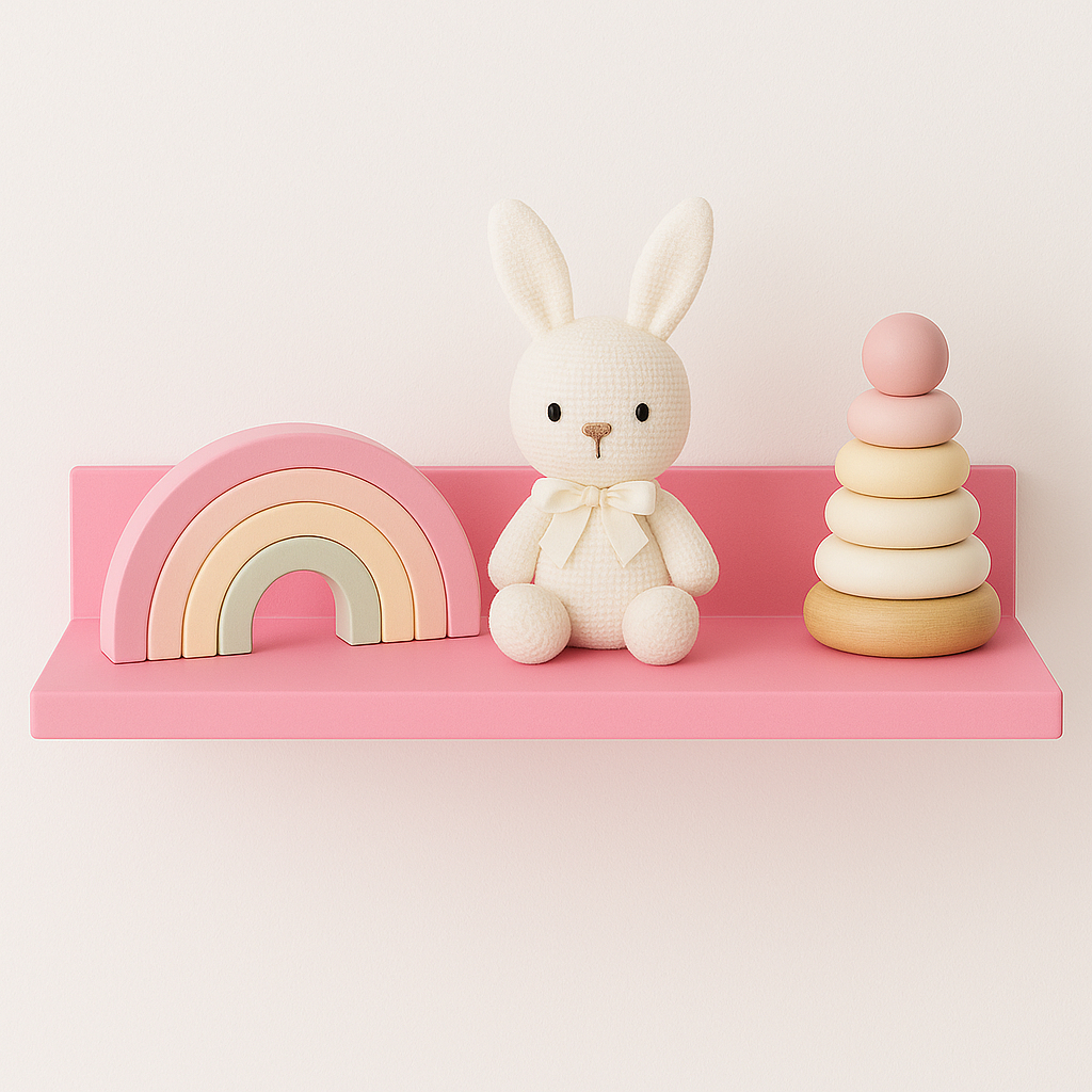 Prateleira decorativa simples reta 30cm em mdf