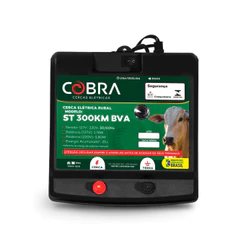 Aparelho de Choque Eletrificador Cerca Elétrica Rural Cobra ST 300 km 25 Joules