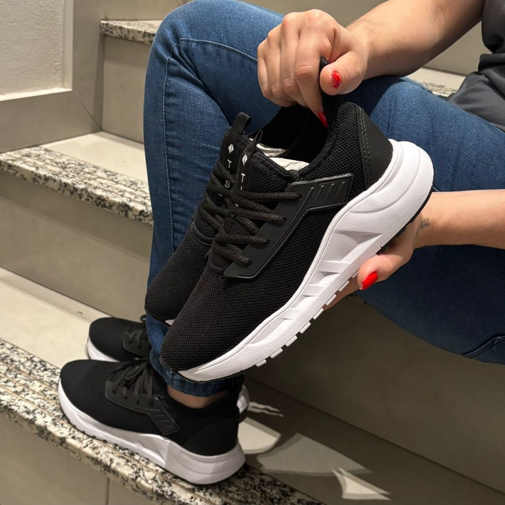 Tênis  Unissex Esportivo Confortável Para Caminhada Amortecimento Suave