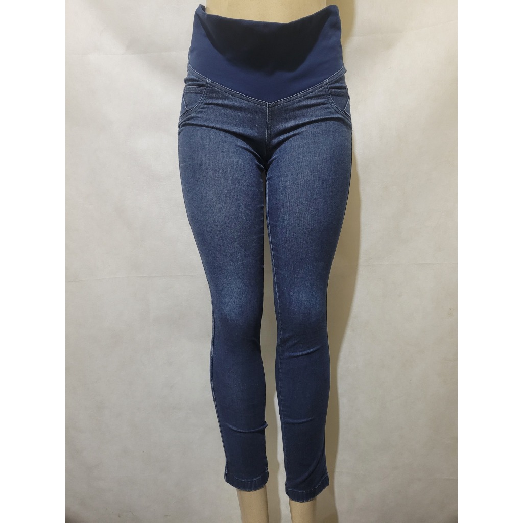 Calça jeans gestante tam PP veste até M BELA GESTANTE usado bom estado