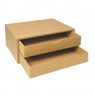 Organizador Gaveteiro Para Folha A4 Escritório 2 Gavetas em Oferta na Shopee