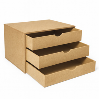 Organizador Gaveteiro Documentos 3 Gavetas MDF em Oferta na Shopee
