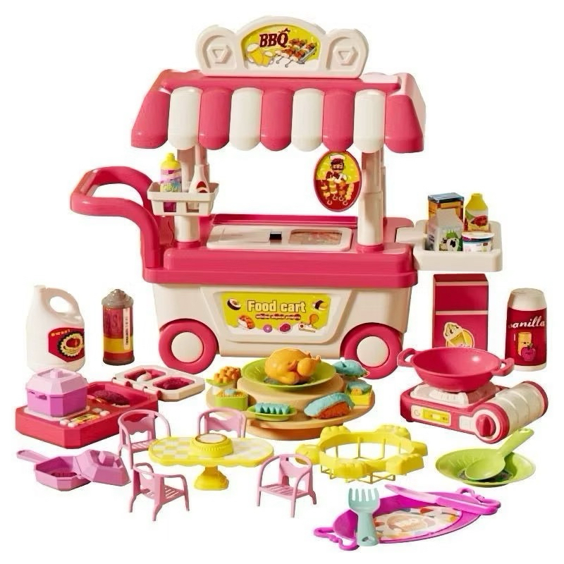 Carrinho de churrasco cozinha infantil diversão criatividade para crianças brinquedo de 56pcs/30pcs-envio imediato em Oferta na Shopee
