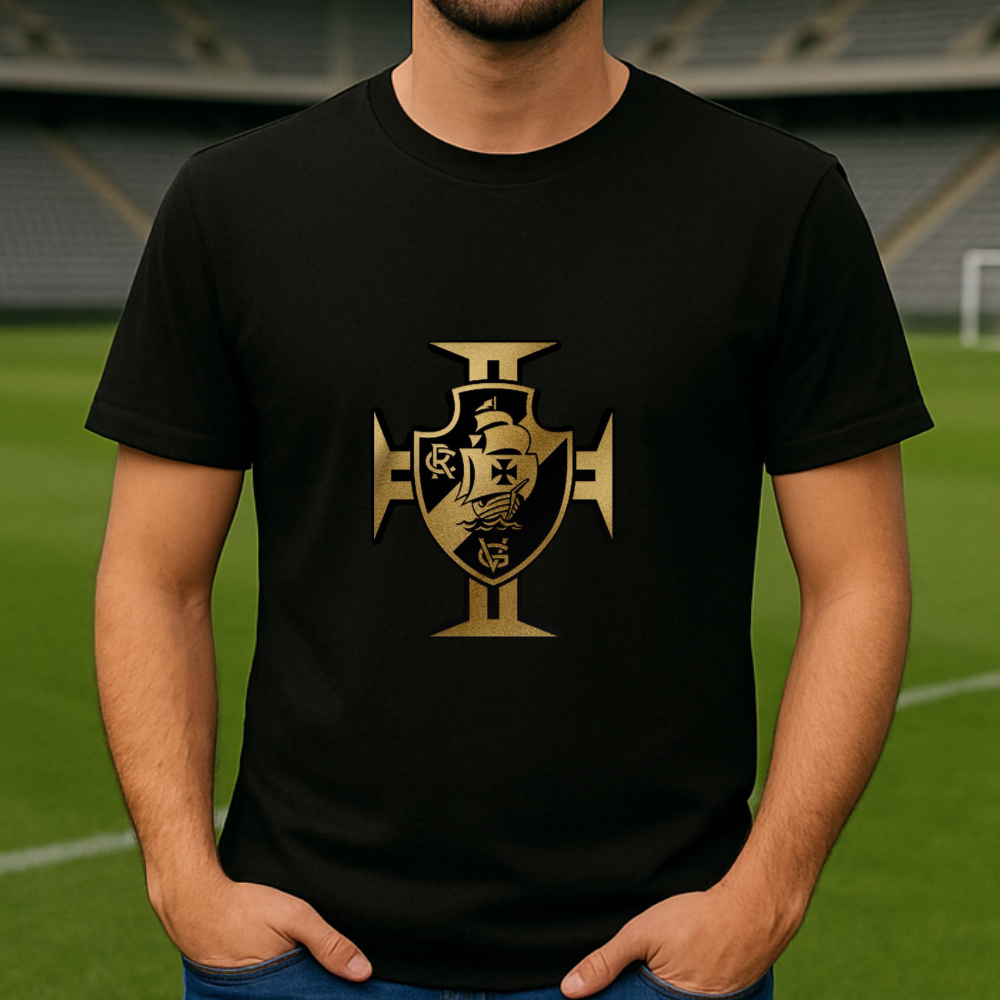 CAMISETA CAMISA VASCO DA GAMA UNISSEX LANÇAMENTO ALGODÃO FIO 30.1 PREMIUM