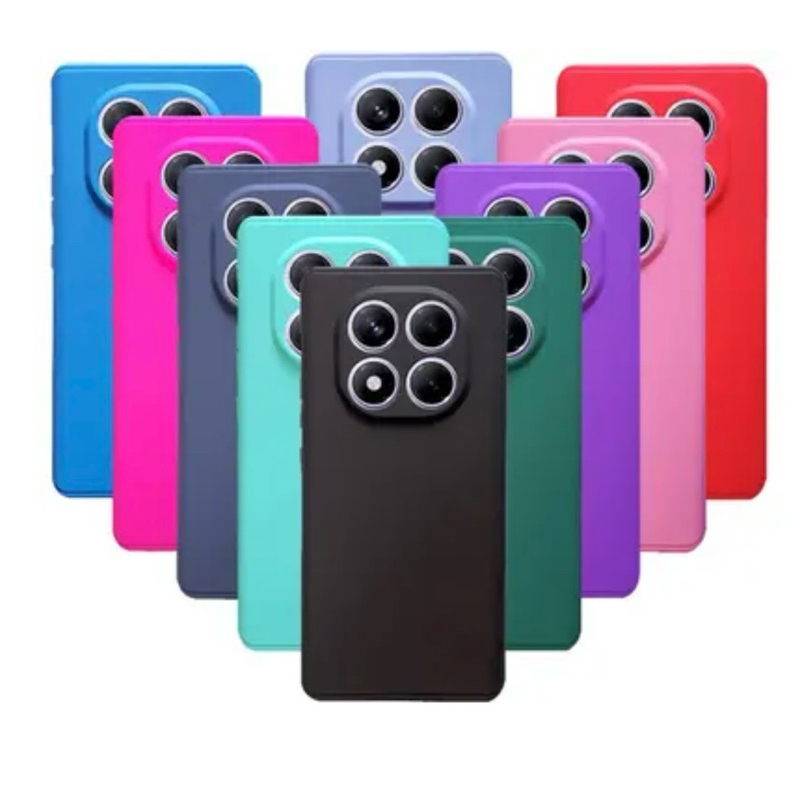 2X1 Xiaomi Redmi Note 15 Pro Plus 5G  - Capa Silicone Aveludada Colorida + Película Ceramica 3D
