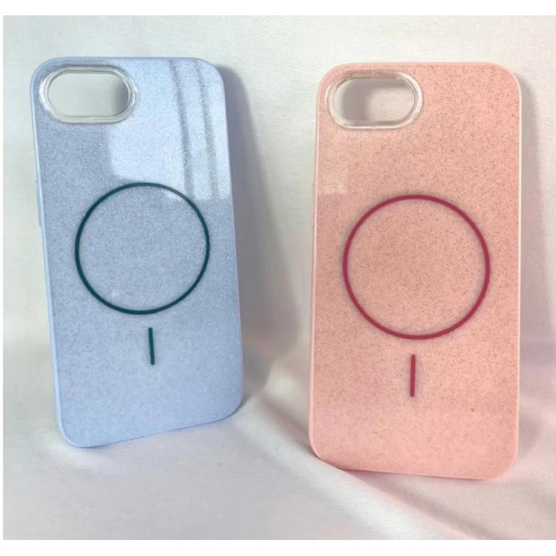 Capa Com Glitter Brilho MagSafe Apple iPhone 16e + Película De Câmera Brilho Strass