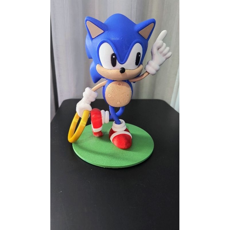 Bonecos Kit Sonic e Amigos 3 Personagens (Sonic, Tails e Knuckles) Decoração