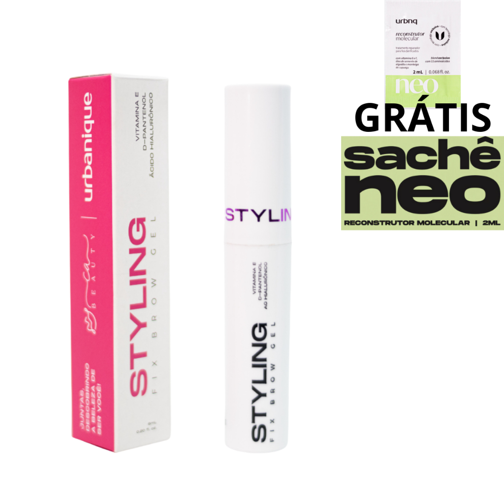 Gel para Sobrancelha Cilios Styling Fix Brow Urbanique Ca Beauty 6ml em Oferta na Shopee