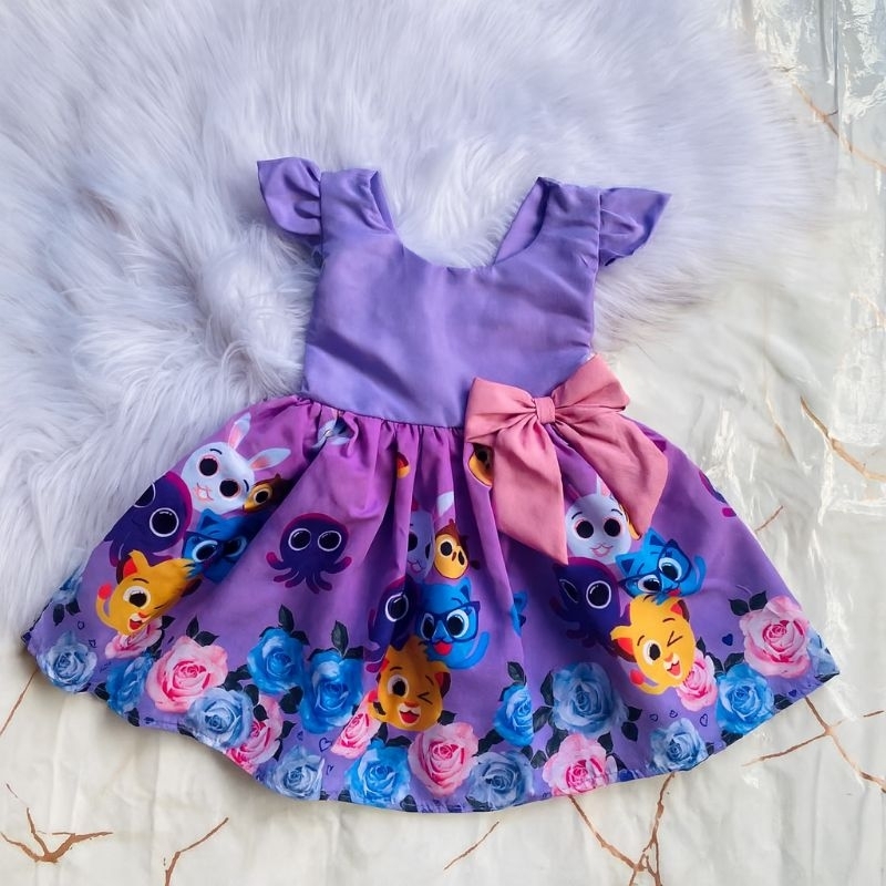Vestido Romper Bolo Fofo Temático Menina Mêsversário Festa