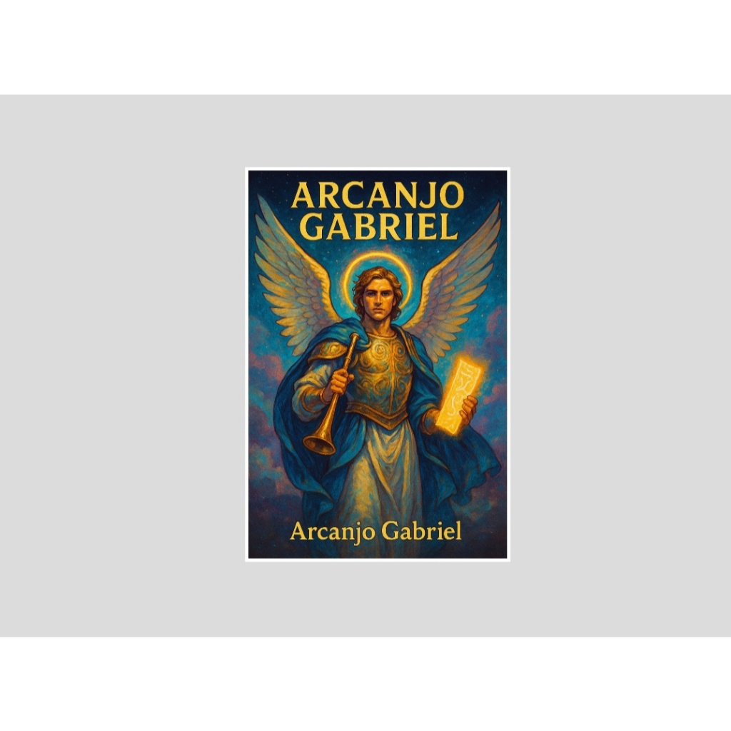 Quadro Arcanjo Gabriel Anjo Misticismo Judeu Cristão Deus