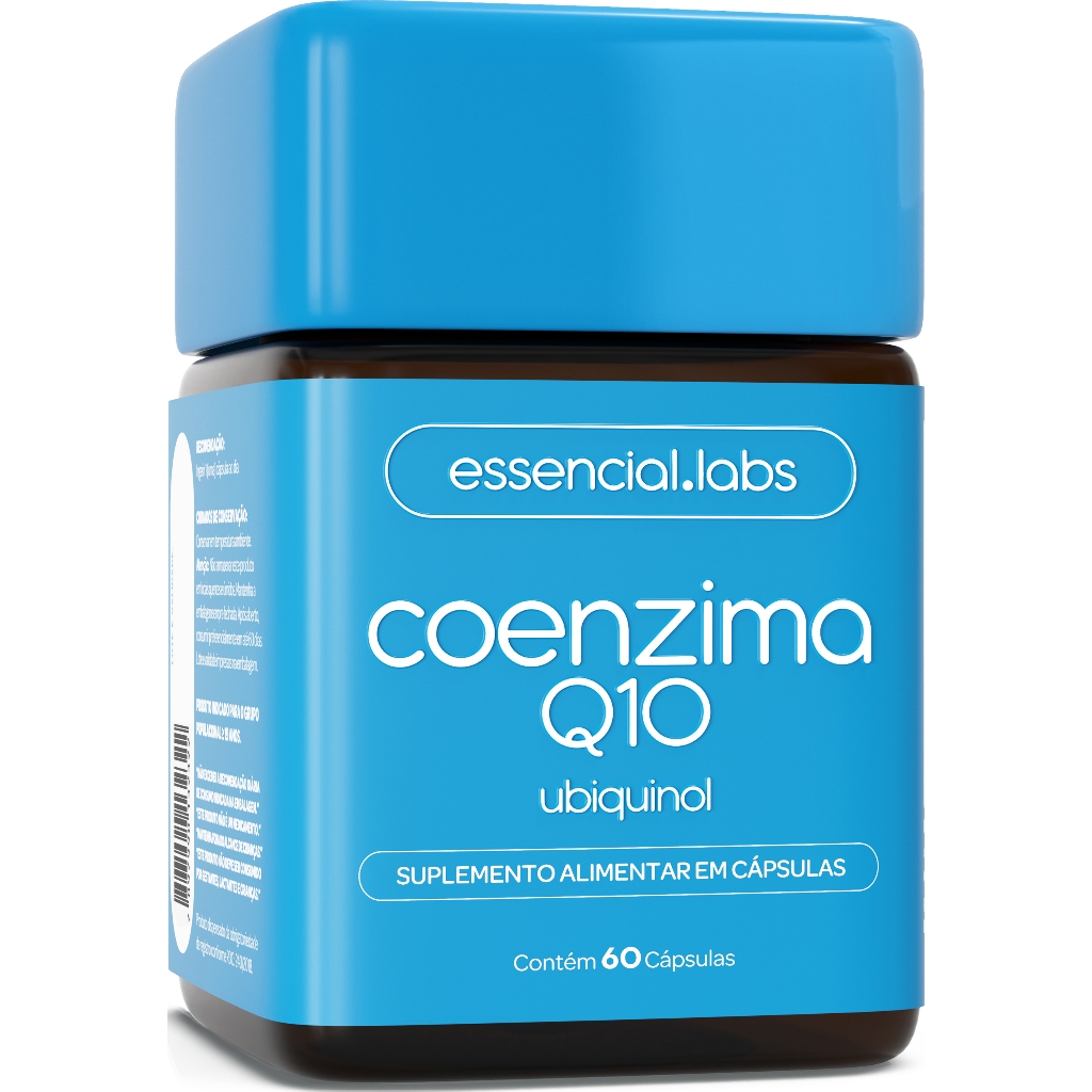 COENZIMA Q10 UBIQUINOL 100mg POR CÁPSULA – 60 CÁPSULAS – FÓRMULA AVANÇADA COM 100% DE PUREZA