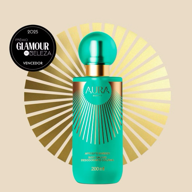 Aura Beauty Afrodite Garden - Body Splash Desodorante Colônia 200ml