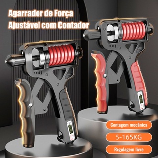 Hand Grip Metal 5-165 kg Resistente Fortalecedor Exercício Braço Antebraço Mola com Ajuste de Força em Oferta na Shopee