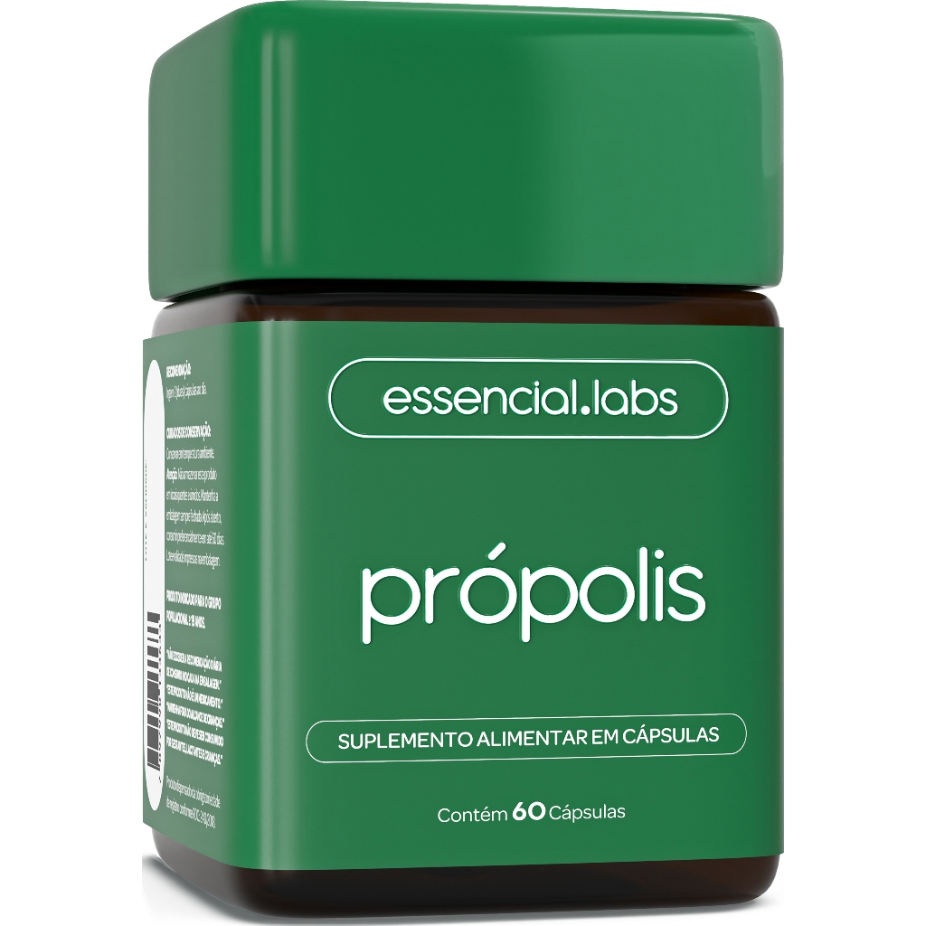 PRÓPOLIS VERDE COM 1000mg NA DOSE - EXTRATO COM PUREZA EXTREMA - 60 CÁPSULAS