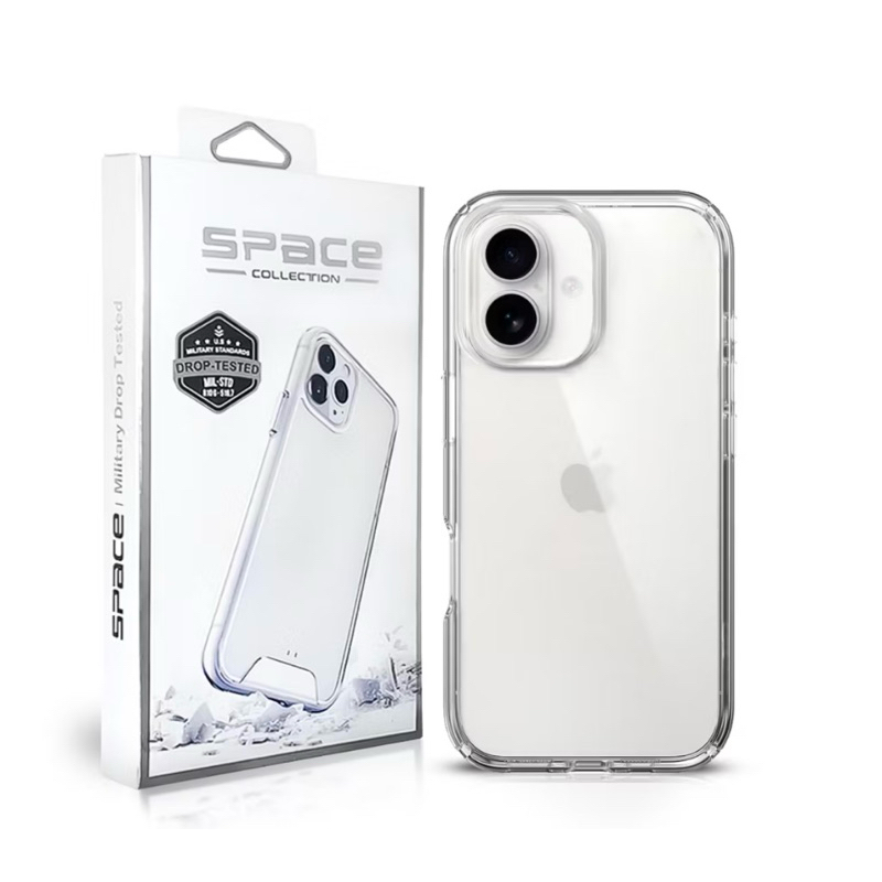 Capa Clear Space Collection Apple iPhone 16e Acrilica Transparente